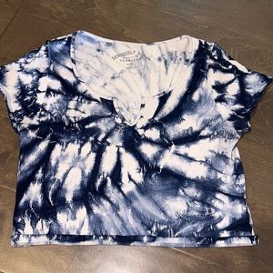 Dark blue crop top